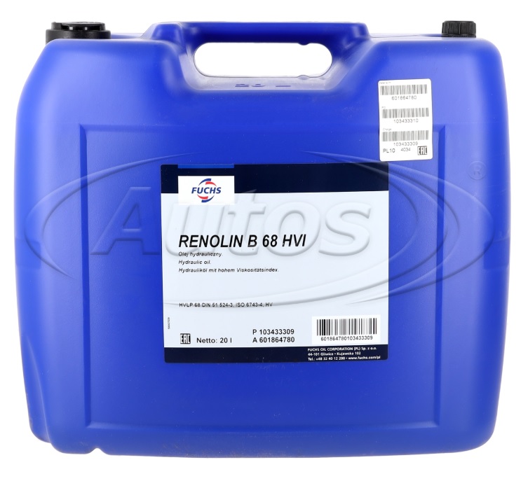 Olej hydraulický FUCHS RENOLIN B 68 HVI, 20 l