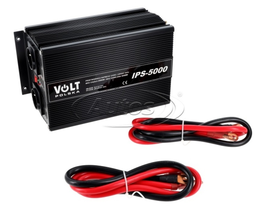Měnič napětí 12V/225V-235V - 2500W/5000W /290x175x145mm/