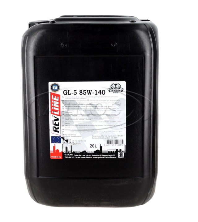 Olej převodový REVLINE GEAR OIL GL-5 85W-140, 20 l