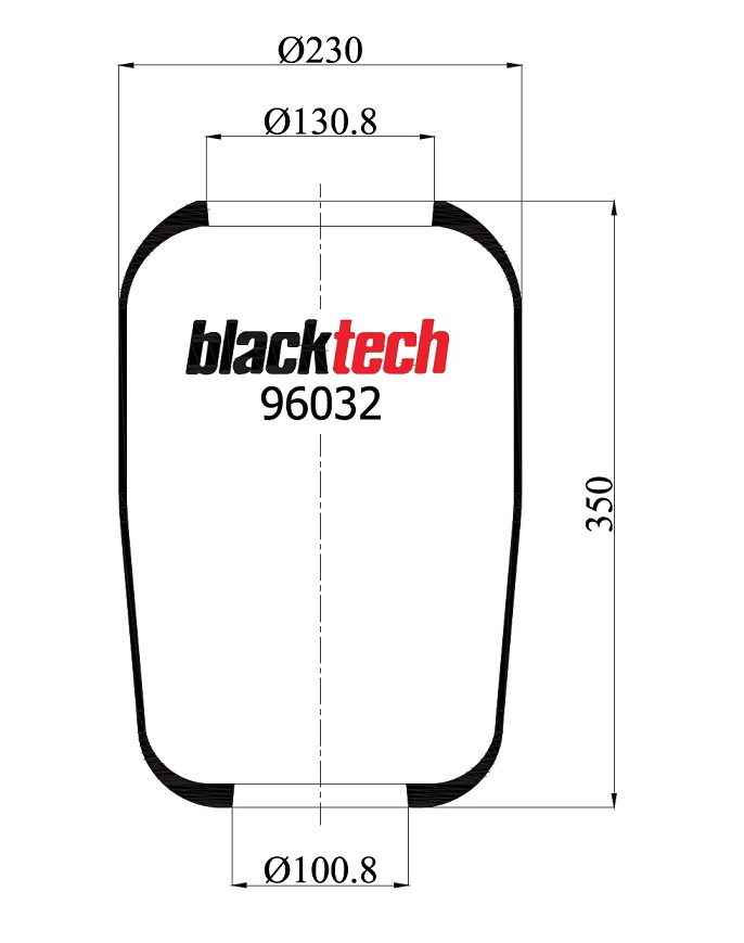 Vlnovec pérování 96032 guma ZN IVECO E.Cargo 120, 150E23