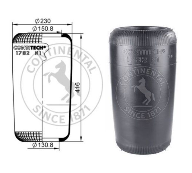 Vlnovec pérování - guma RVI, IVECO IRISBUS