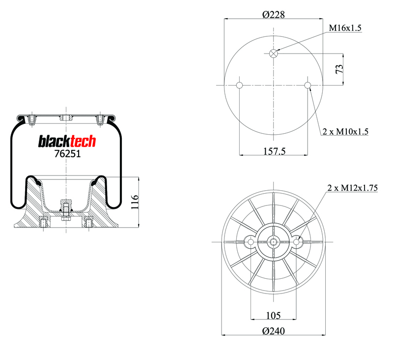 Vlnovec pérování kompletní - plastový zvon ZN L/P SCANIA P,G,R,T, 