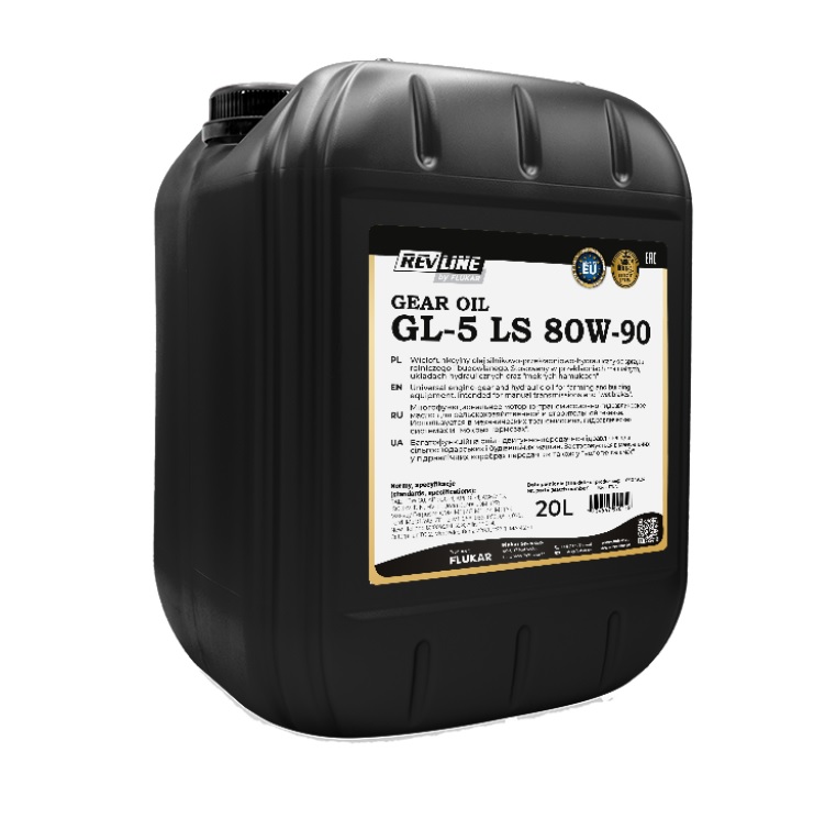 Olej převodový REVLINE GEAR OIL GL-5 80W-90 LS, 20 l