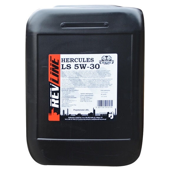 Olej motorový REVLINE HERCULES LS 5W-30 syntetický, 20 l