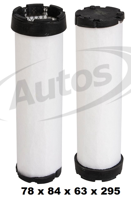 Filtr vzduchu sekundární JCB, CASE, CATERPILLAR, HITACHI, JOHN DEERE, KUBOTA, VOLVO