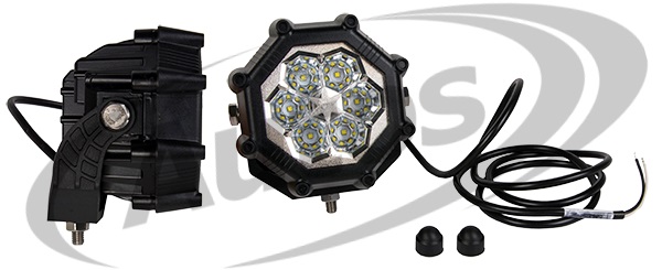 Světlomet pracovní 12V/24V 6xLED 20W/1800lm, kabel 1,5m
