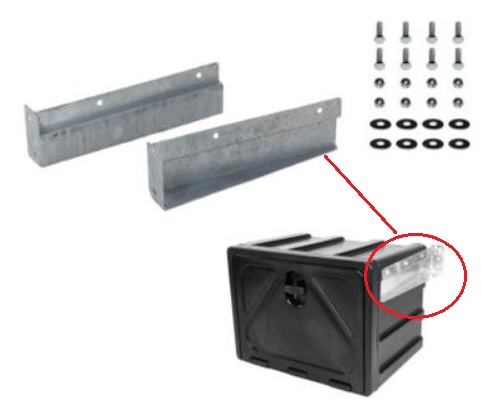 Držák skříně nářadí STABILO Box 600 a  800 - do rámu