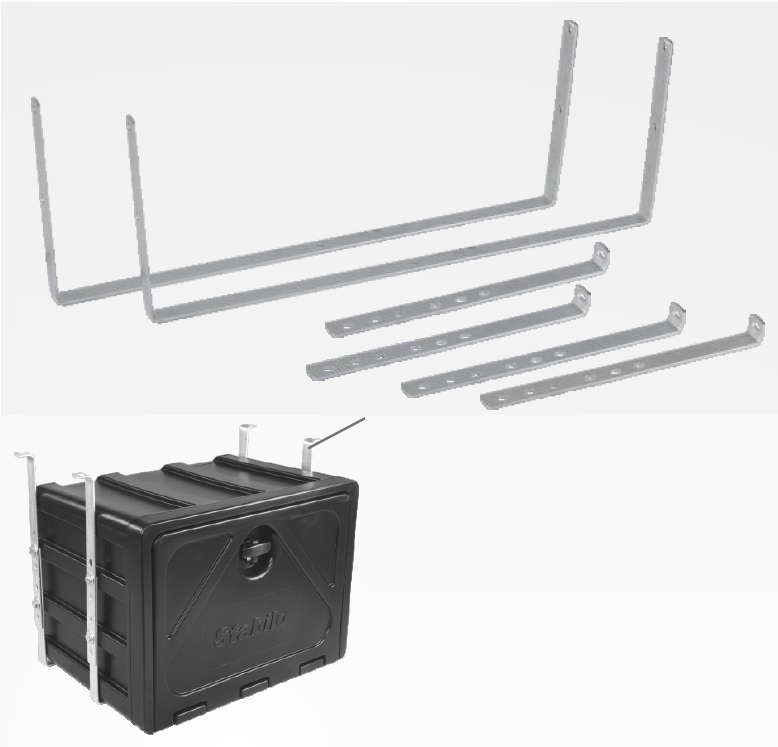 Držák skříně nářadí STABILO BOX 600 - do podlahy typ U+L s regulací