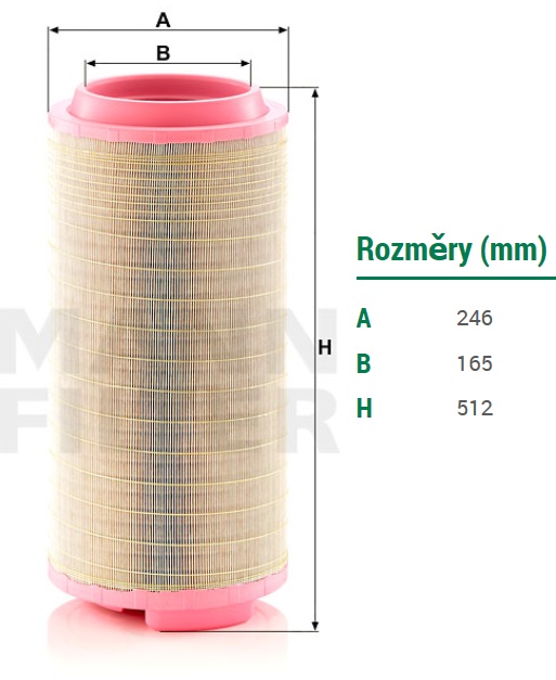 Filtr vzduchu SCANIA New Generation G (G280-G500), R (R410-R730), S (S410-S730) 