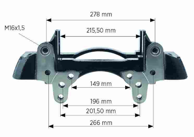 Sada opravárenská brzdového třmenu - držák L/P SAF 22,5"