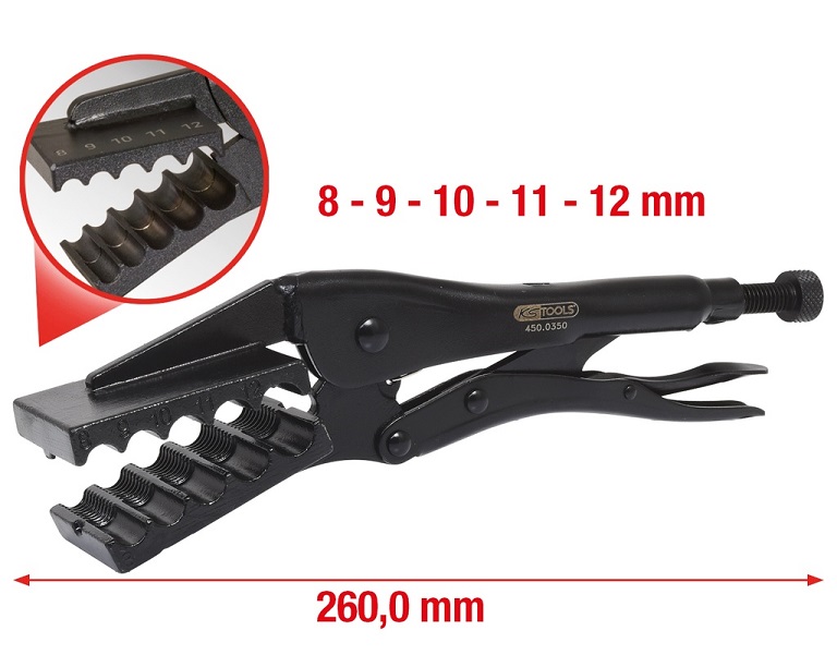 Kleště lisovací PA trubek, 8/9/10/11/12 mm