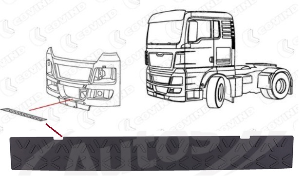 Kryt nášlapu přední masky MAN TGX,TGS