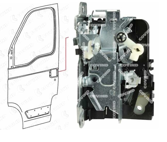Zámek dveří vnitřní P IVECO Daily S2000