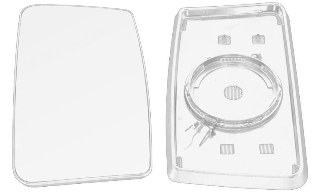 Sklo zrcadla hlavního L/P RVI Gama T