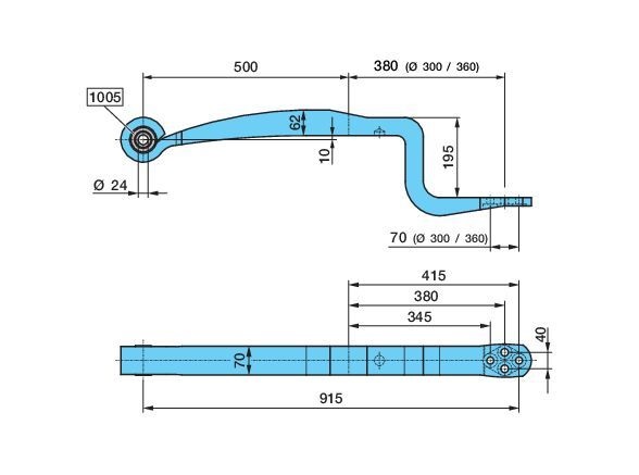 Pero listové 500/380 1 list BPW