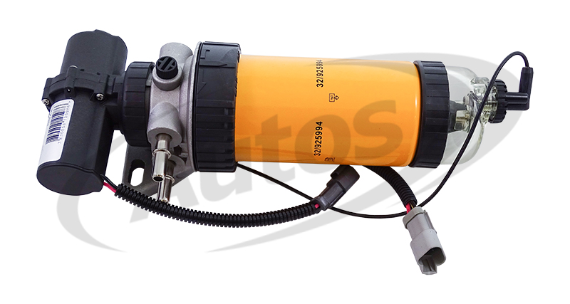 Čerpadlo paliva 12V/ 230 l/h s filtrem JCB 3CX, 4CX Diesel Max