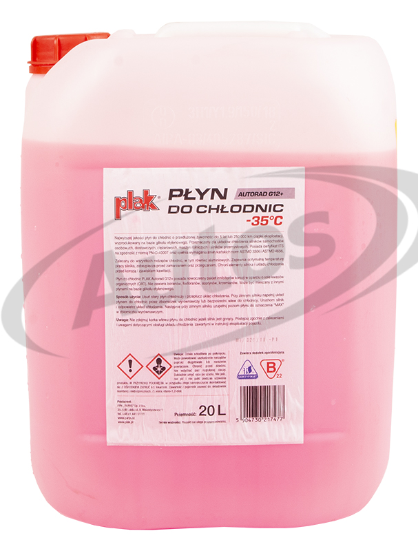 Kapalina chladící Antifreeze G12+ celoroční / -35°C 20l 