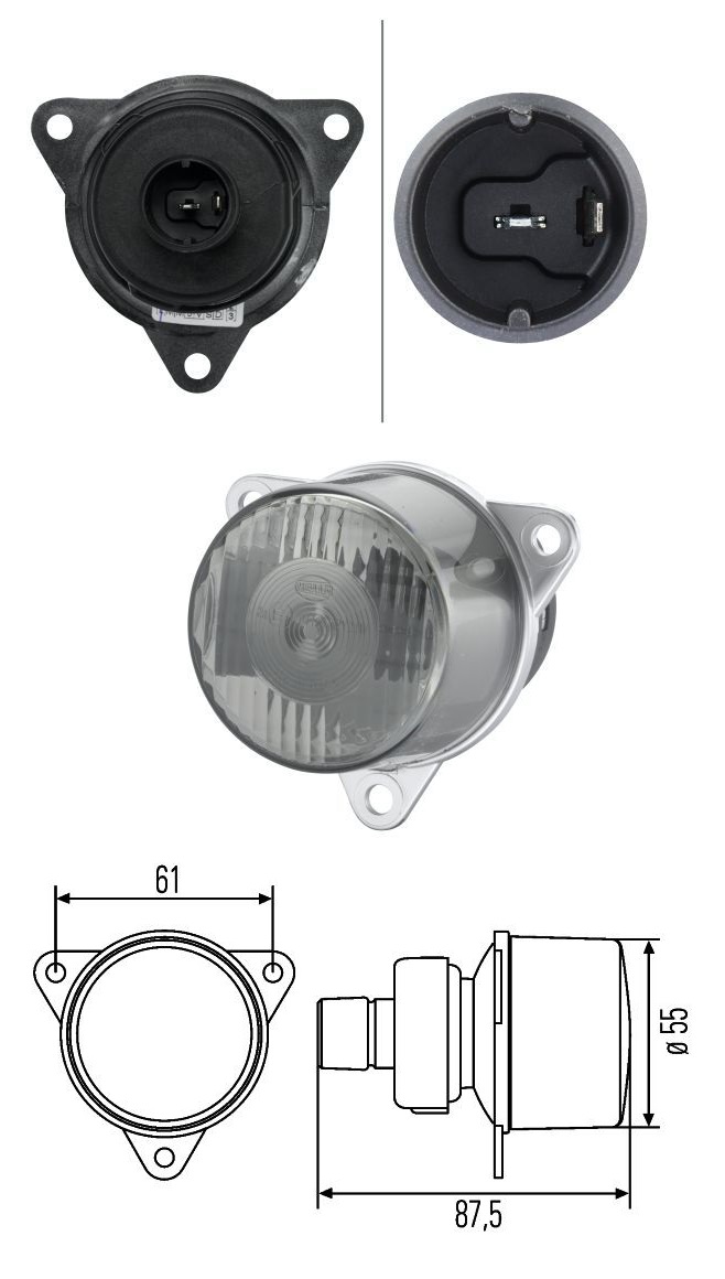 Svtilna směrová zadní 12V/24V PY21W L/P  VOLVO, MAN, SOLARIS, SCANIA
