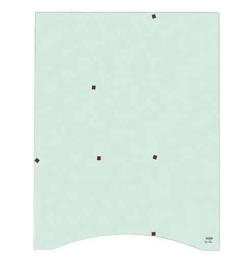 Sklo čelní 1065x827 zelené CATERPILLAR 320D, 321D, 323D, 324D, 325D, 329D, 330D, 336D, 345