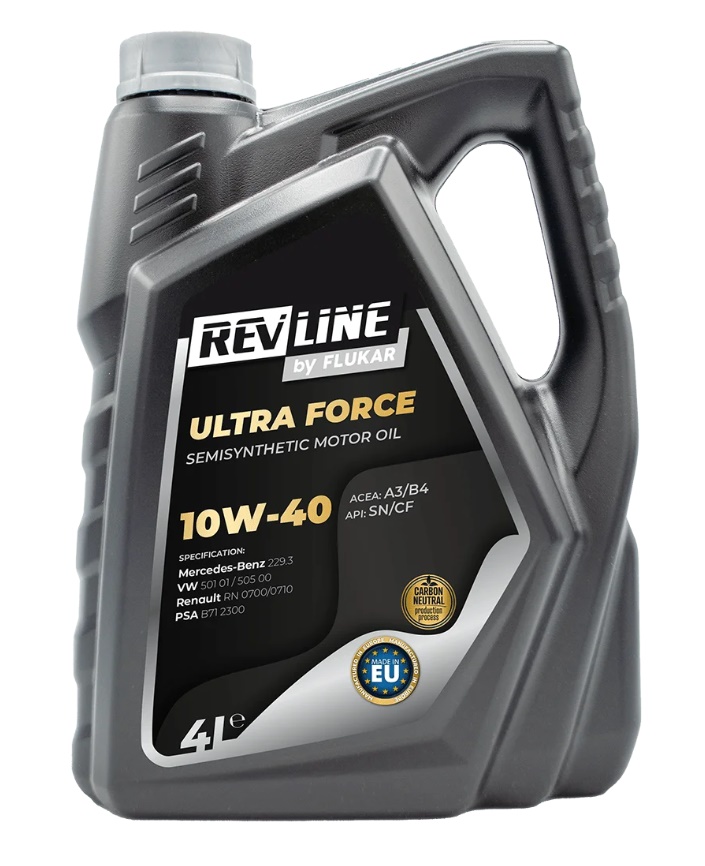 Olej motorový REVLINE ULTRA FORCE 10W-40 polosyntetický 4L