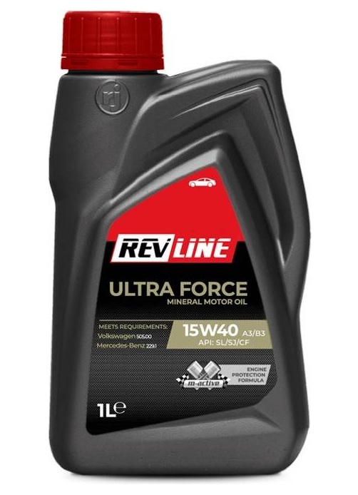Olej motorový REVLINE ULTRA FORCE 15W-40 A3/B3, 1 l