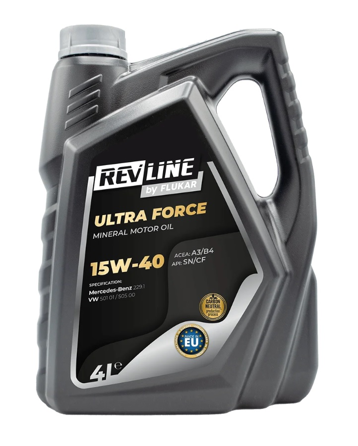 Olej motorový REVLINE ULTRA FORCE 15W-40 A3/B4, 4 l