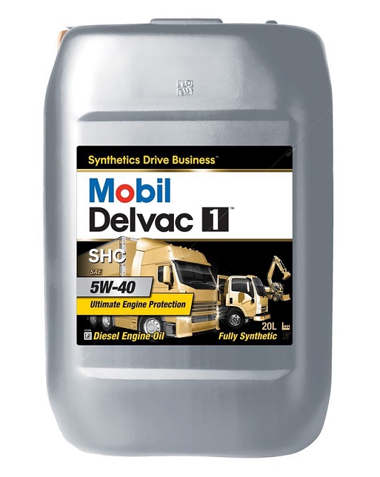 Olej motorový MOBIL Delvac SHC 5W-40 syntetický 20 l, nákladní vozy