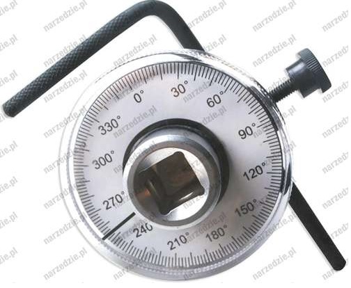 Úhloměr kroutícího momentu 1/2" 0° - 360° / 1 dílek = 1°