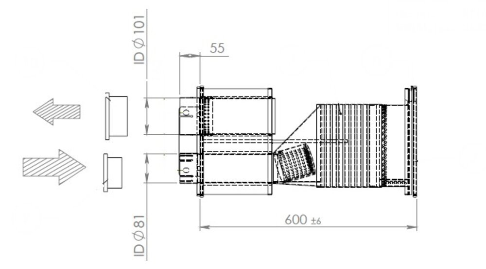 Tlumič výfuku s katalyzátorem MAN TGL 250HP, TGM 250/290/340 HP od 2005