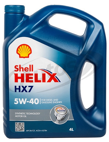 Olej motorový SHELL HELIX HX7 5W-40, 4 l