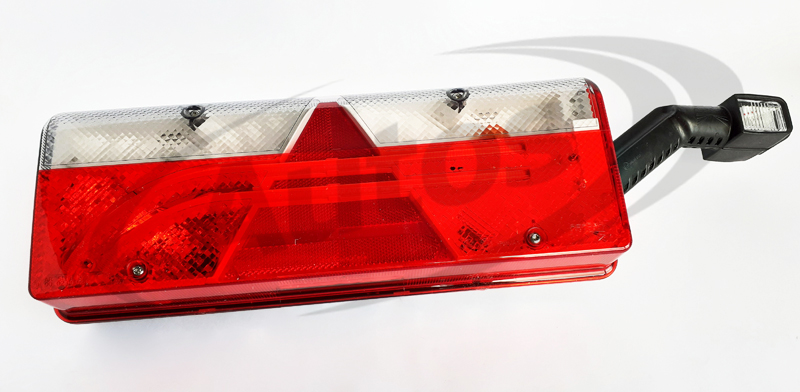 Svítilna zadní P EUROPOINT III s trojúhelníkem, zásuvka 4x2 pin ASS2 s poziční svítilnou