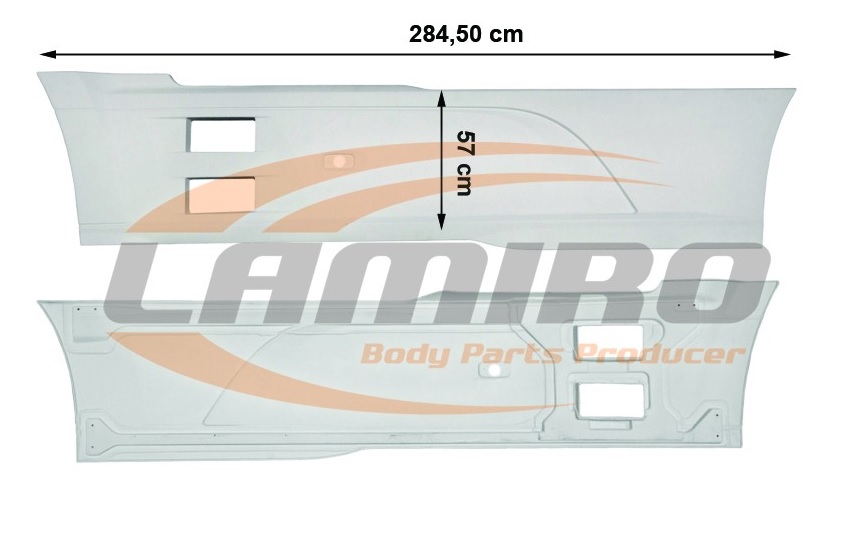 Spojler boční mezinápravový L DAF XF106  Euro 6