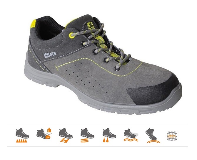 Boty pracovní - semišové, perforované, vel.42