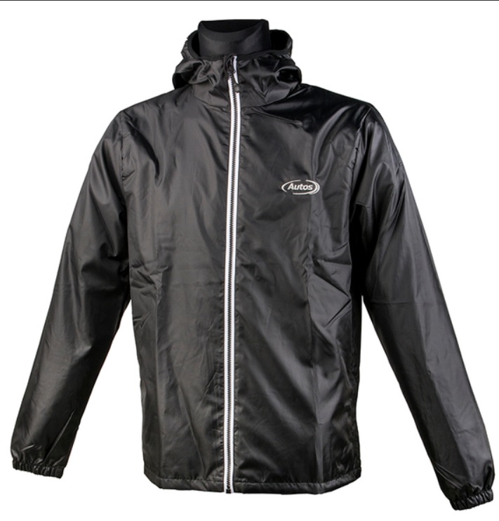Bunda pánská jarní větrovka, černá s logem AUTOS, velikost S