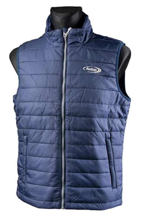 Vesta pánská modrá s logem AUTOS, vel. XXL