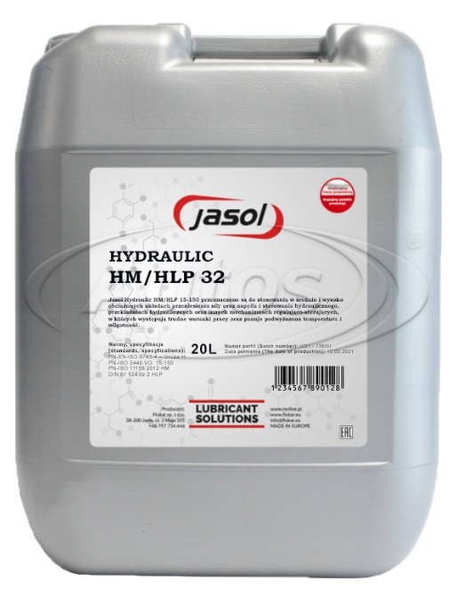 Olej hydraulický JASOL HYDRAULIC HM/HLP 32, 20 l