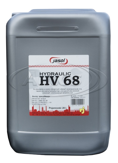 Olej hydraulický JASOL HYDRAULIC HV 68, 20 l