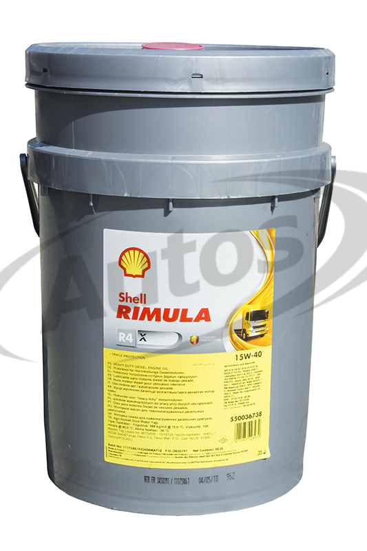 Olej motorový SHELL RIMULA R4 X 15W-40, 20 l