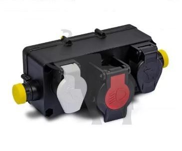 Skříň rozvodná 3 zásuvky / 1x15 pól + 2x7 pól SCANIA, návěsy SCHMITZ