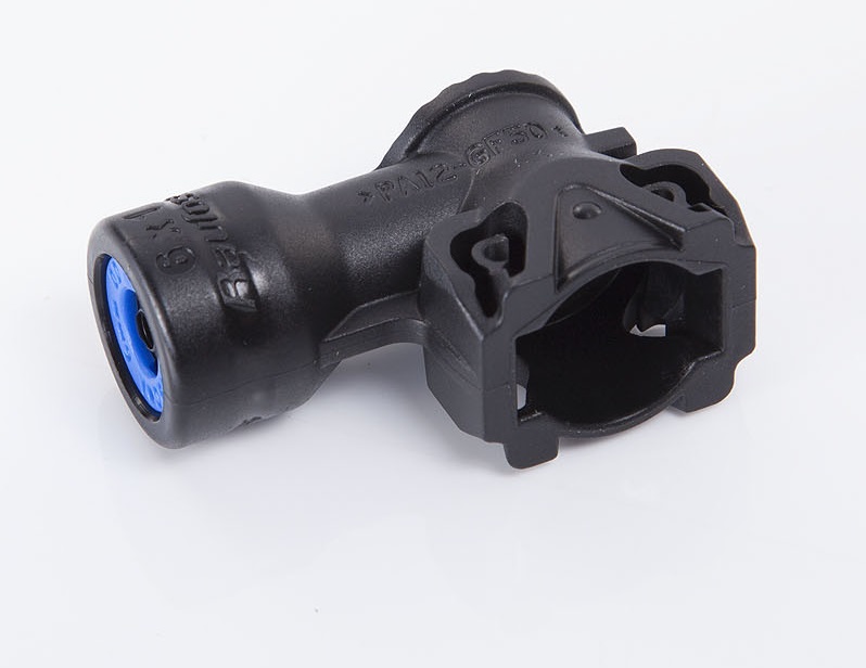 Rychlospojka 90° PA trubky 6x1/ ABC systém DIN74324 VOLVO, RVI