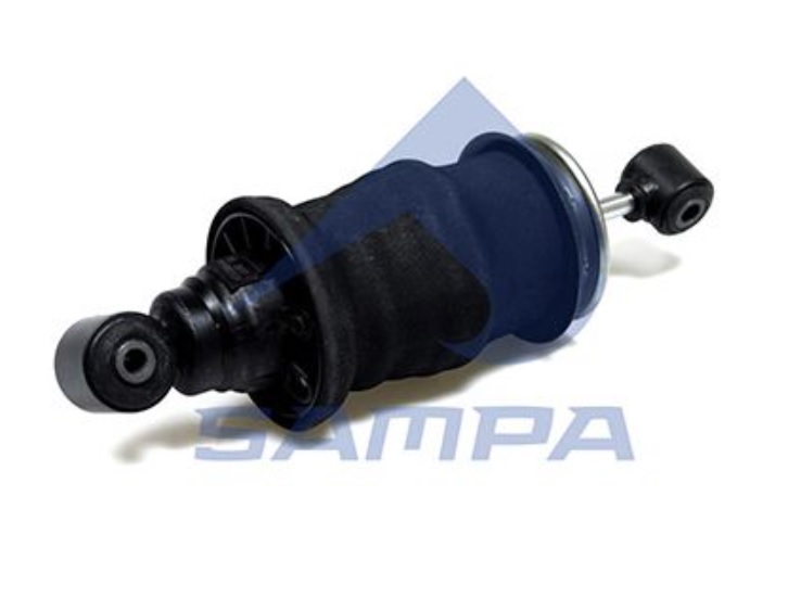 Tlumič pérování kabiny zadní  O/O s vlnovcem L MAN TGA, TGS, TGX