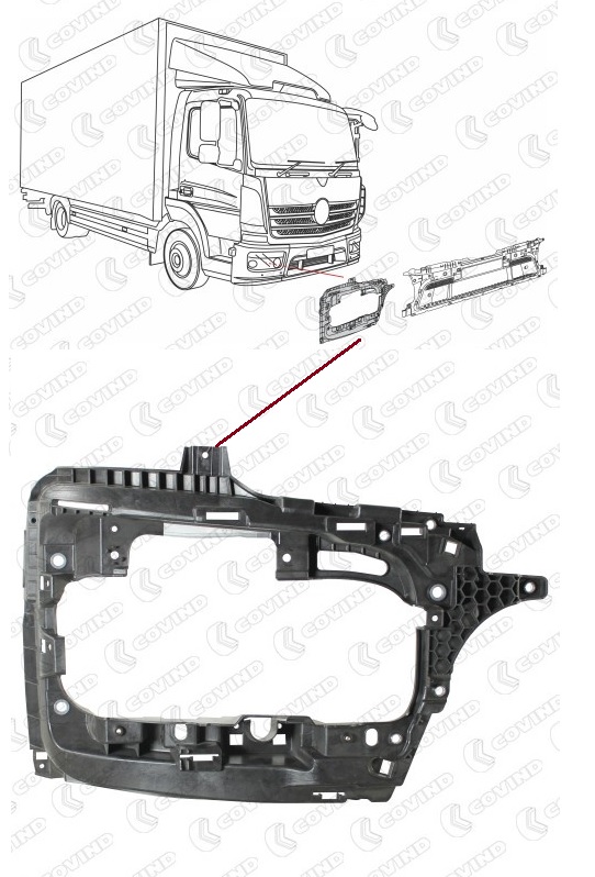 Roh předního nárazníku - kryt světlometu P MERCEDES Atego