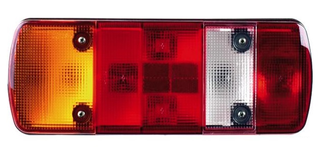 Svítilna zadní 5-dílná s osvětlením SPZ L MERCEDES Atego 2, SCANIA série 3 do 12.1996