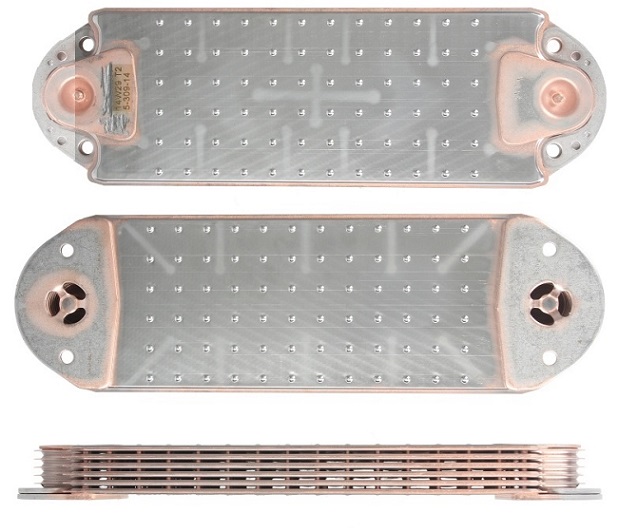 Chladič oleje 385x125x33 VOLVO B9,FM RVI Kerax, Premium DXi11/D11 MIDR06.20.45E/41 od 1996