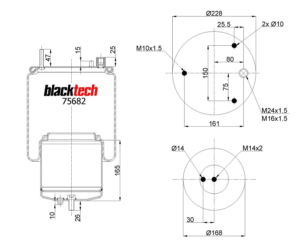 Vlnovec pérování  RML75682 C železný zvon VOLVO FM,FH Euro 6
