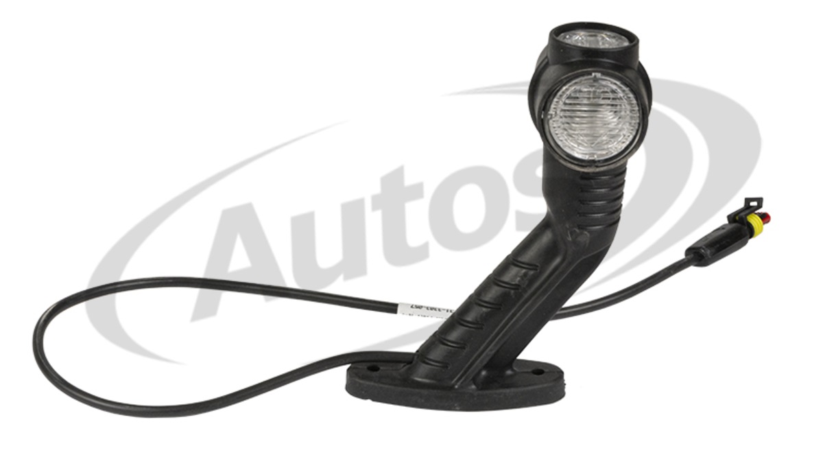 Svítilna poziční - tykadlo P SUPERPOINT III 24V LED č /b /o  - kabel s 2-pinovou paticí