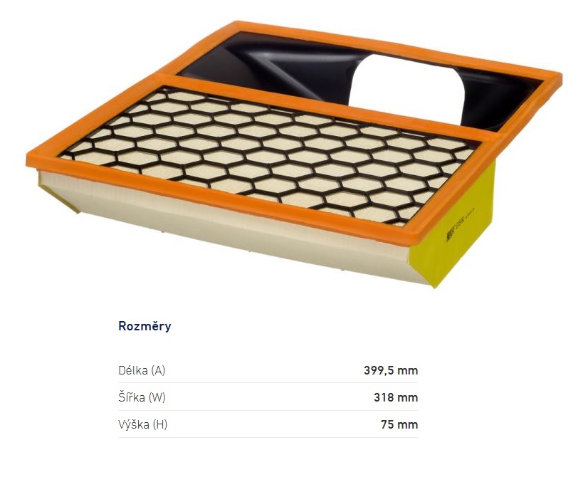 Filtr vzduchu IVECO Daily VI Euro 6 od 09.2011