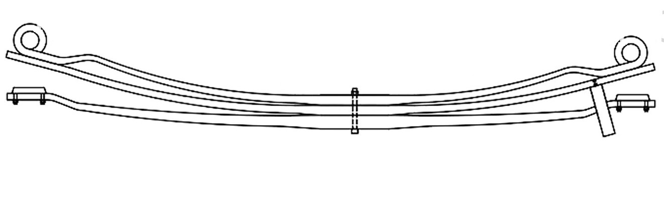 Pero listové 950/812 3 listy ZN  DAF CF65, LF55 od 01.2001