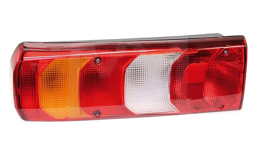 Svítilna zadní s paticí 6-dílná s osvětlením SPZ L MERCEDES Actros MP4 od 07.2011