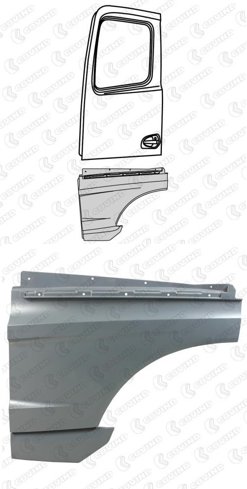 Prodloužení dveří L MERCEDES Actros MP4 Euro 6 od 07.2011